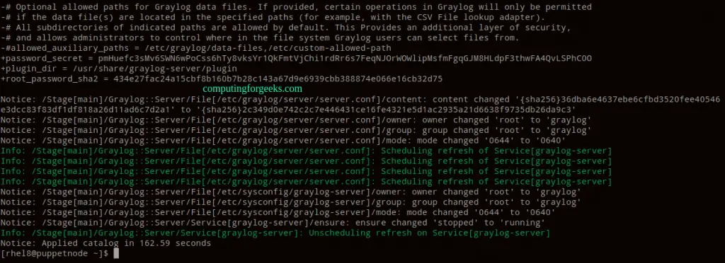 Install Graylog Server on Ubuntu DebianCentOS using Puppet