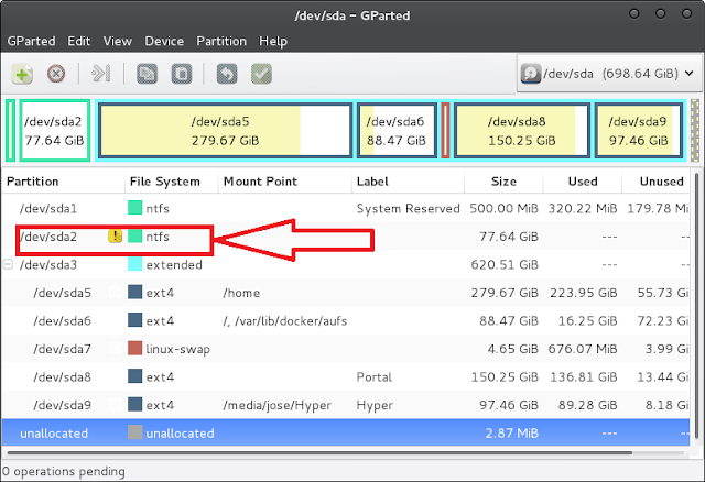 Fix Unable to mount Windows (NTFS) filesystem due to hibernation on Linux