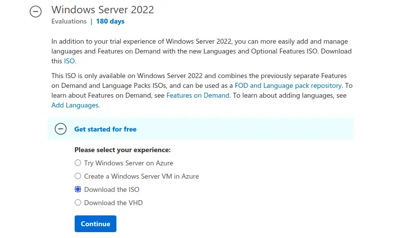 install windows server2022