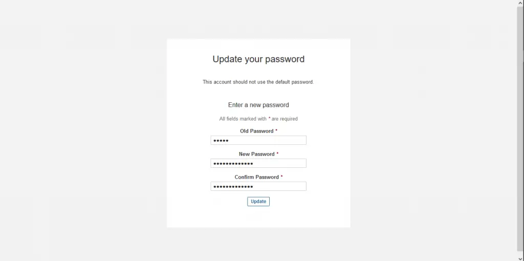 sonarqube update password 2