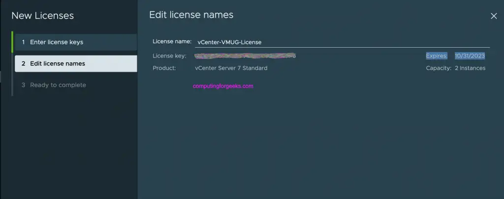 vCenter License keys 04